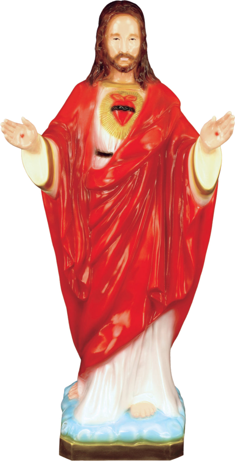 Plastic Sacred Heart of Jesus Statue - 24 inch
