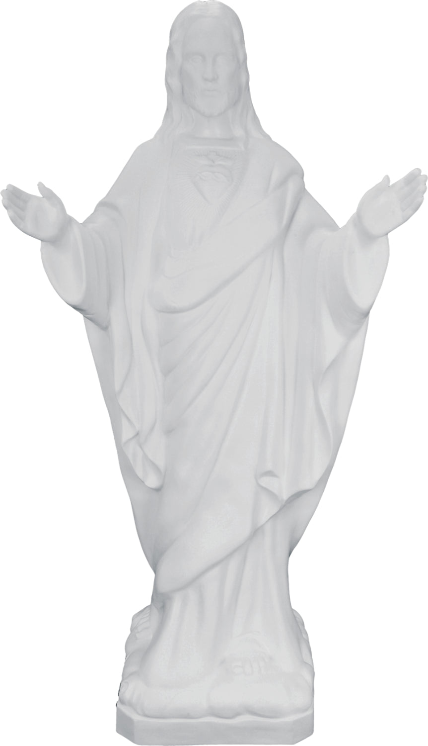 Plastic Sacred Heart of Jesus Statue - 24 inch