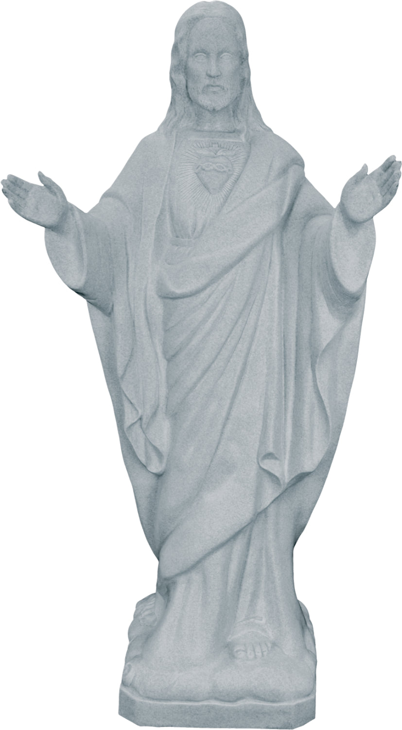 Plastic Sacred Heart of Jesus Statue - 24 inch
