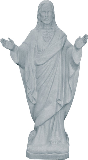 Plastic Sacred Heart of Jesus Statue - 24 inch