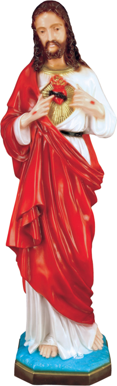 Sacred Heart of Jesus Plastic Statue - 32 inch