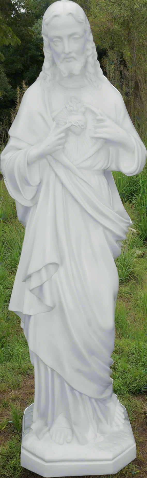 Sacred Heart of Jesus Plastic Statue - 32 inch