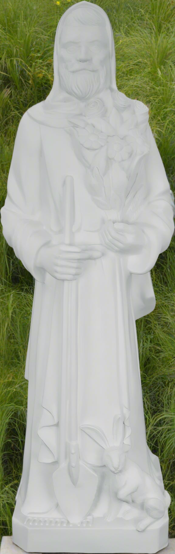 Saint Fiacre Plastic Statue - 24 inch