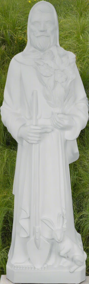 Saint Fiacre Plastic Statue - 24 inch