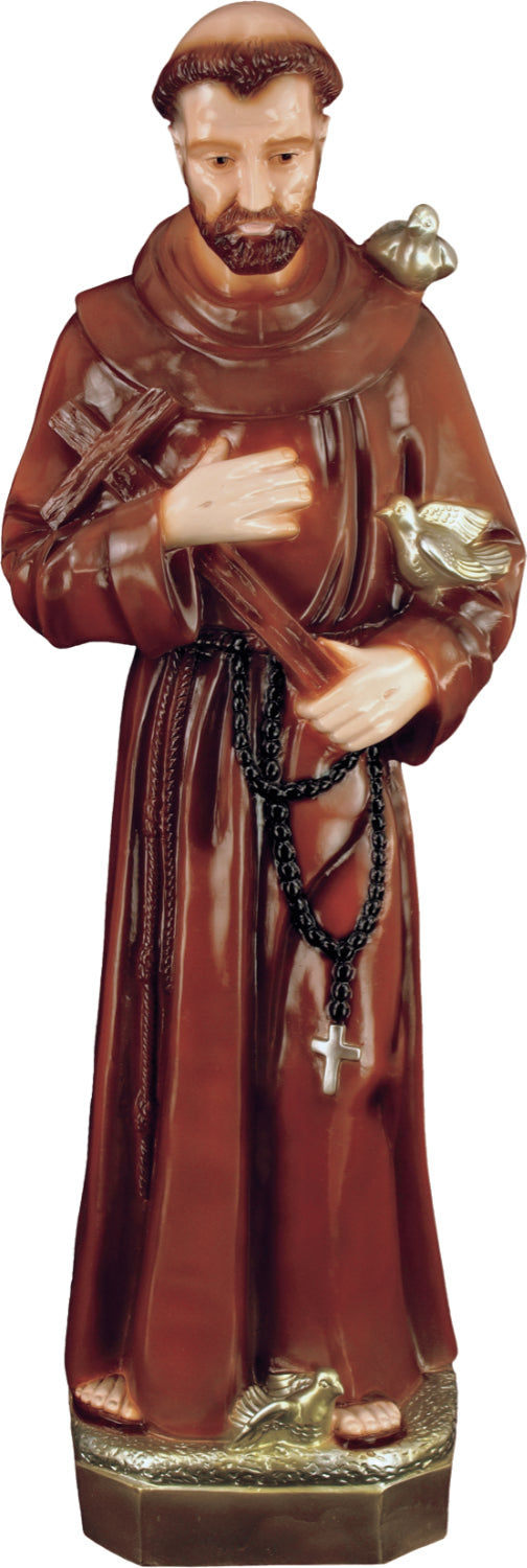 Saint Francis Plastic Statue - 32 inch