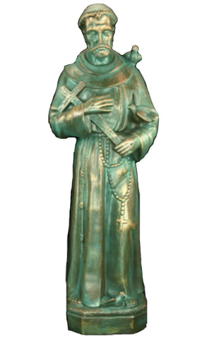 Saint Francis Plastic Statue - 32 inch