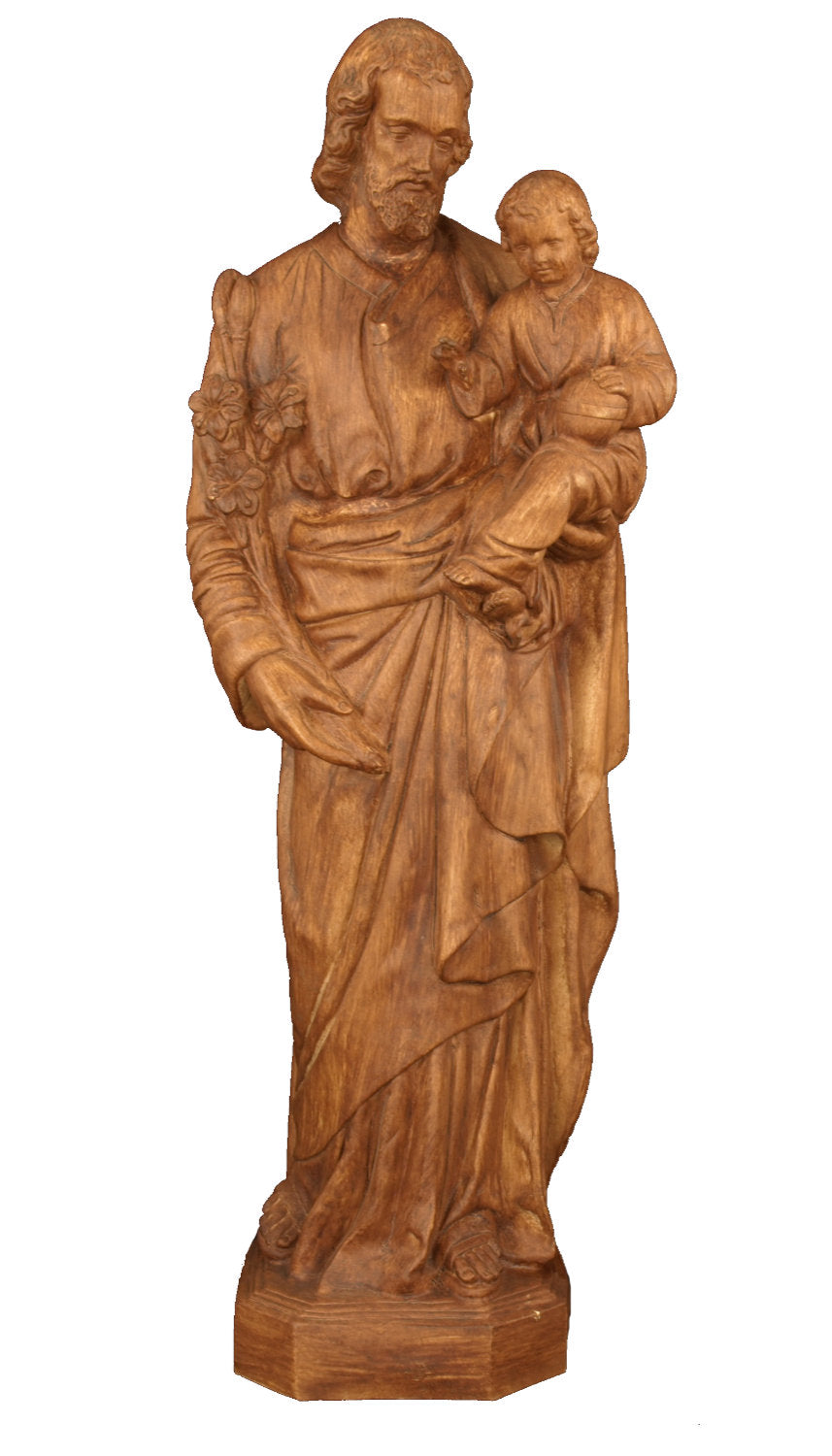 Saint Joseph & Child Plastic Statue - 24 inch