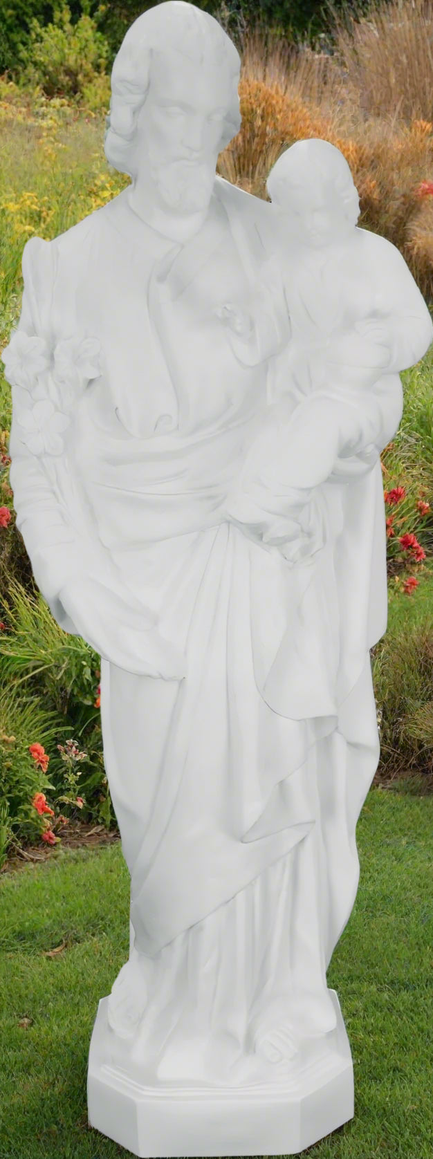 Saint Joseph & Child Plastic Statue - 24 inch