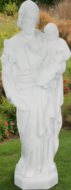 Saint Joseph & Child Plastic Statue - 24 inch