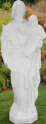 Saint Joseph & Child Plastic Statue - 24 inch