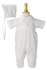 Poly-Cotton Baptism Coverall with Pin Tucking for Boys