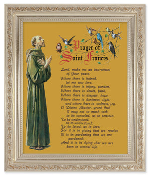 Prayer of St. Francis 8x10 Framed Print Under Glass