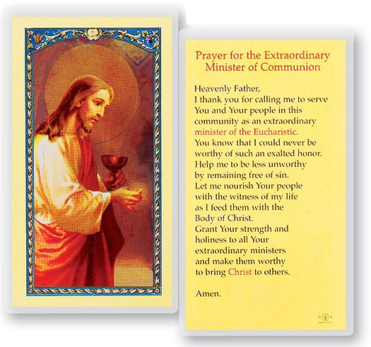 Prayer To The Minister Laminated Prayer Card