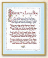 Prayer for a Little Boy Print - Sold in 3 per pack