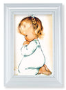 Praying Girl 4x6 Print Pearlized Frame