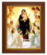 Queen of Angels by Bouguereau 8x10 Textured Artboard Dark Walnut Frame