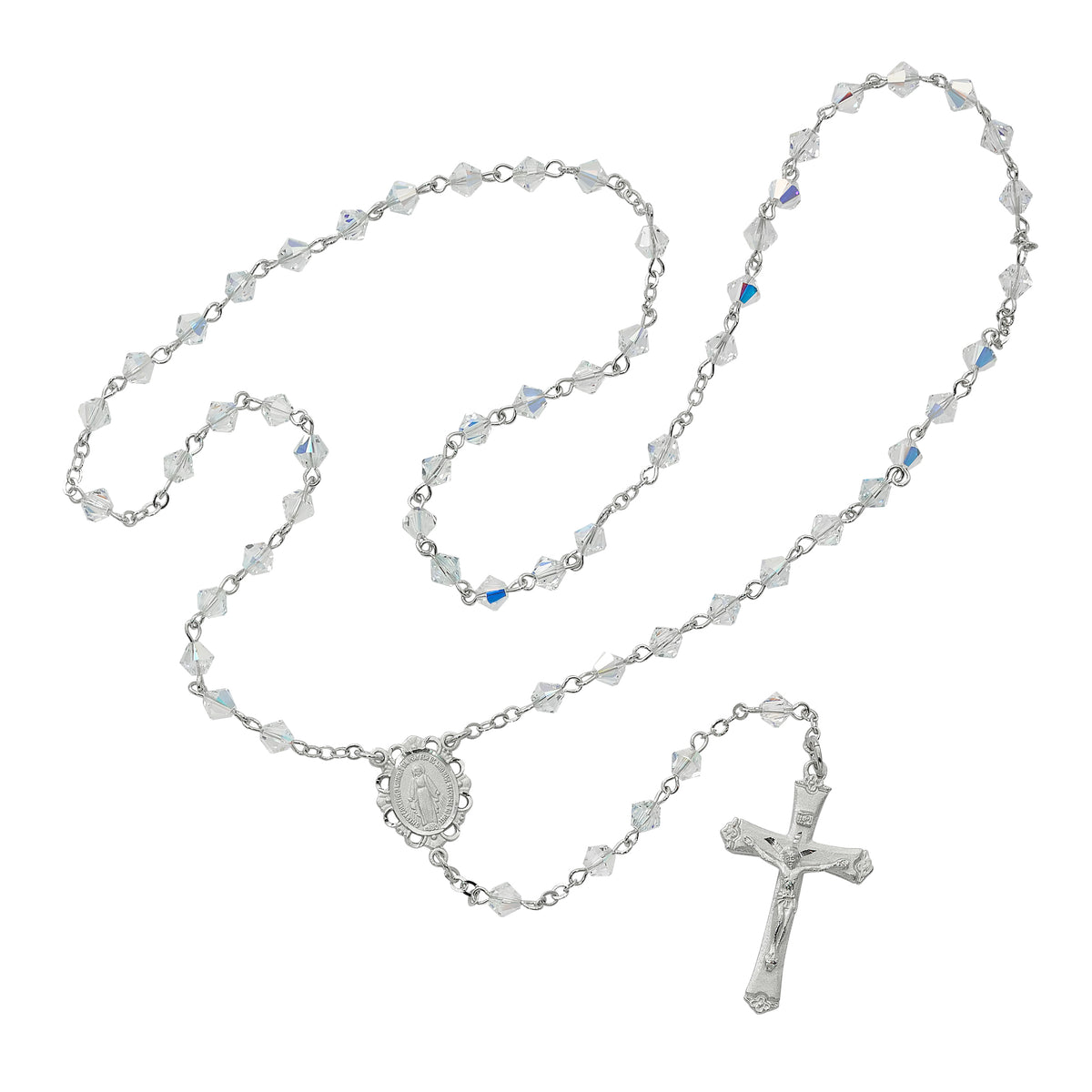 Swarovski Crystal First Communion Rosary