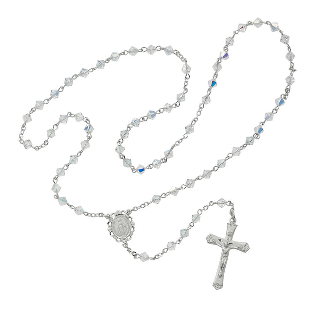Swarovski Crystal First Communion Rosary