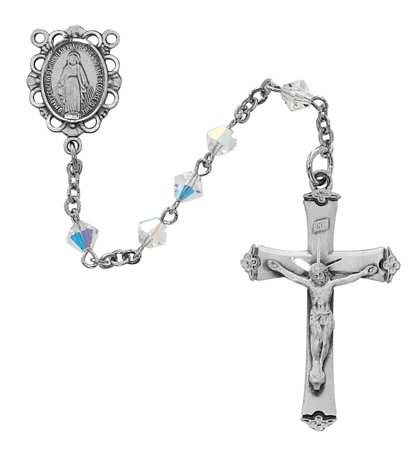 Swarovski Crystal First Communion Rosary