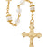 Gold Plated Tin Cut Crystal Rosary