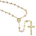 Gold Plated Tin Cut Crystal Rosary