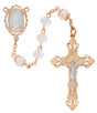 Rose Gold Crystal Our Lady of Guadalupe Rosary