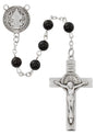 Sterling Silver Black Onyx St. Benedict Rosary