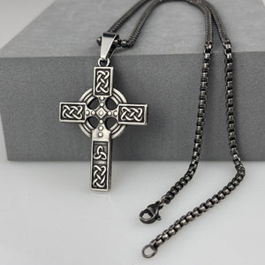 Titanium Steel Celtic Cross Necklace