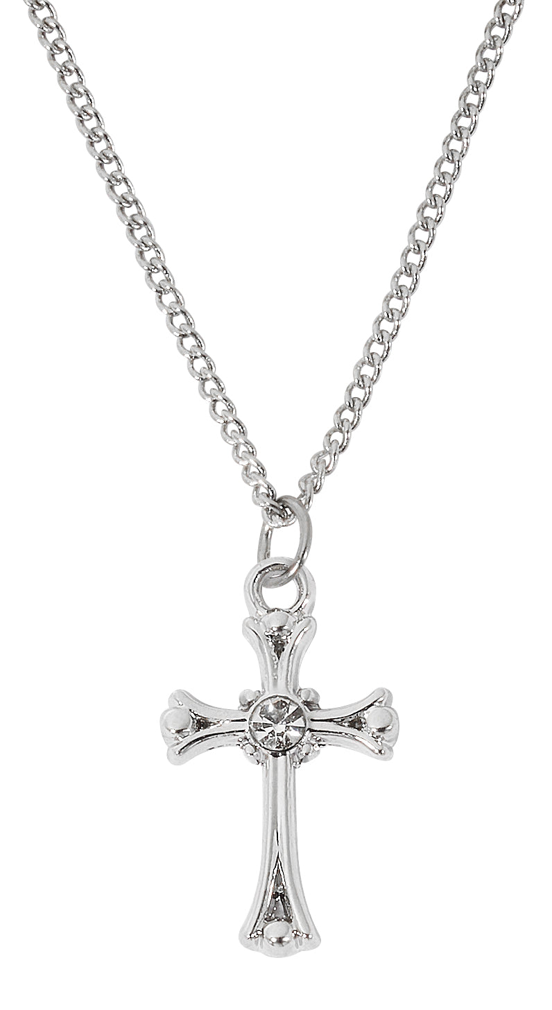 Birthstone Cross Necklace