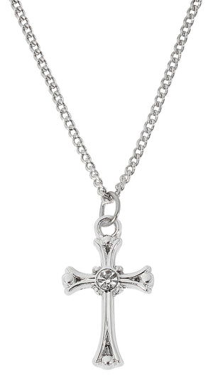 Birthstone Cross Necklace