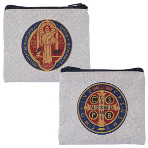 Hand Woven St. Benedict Rosary Case