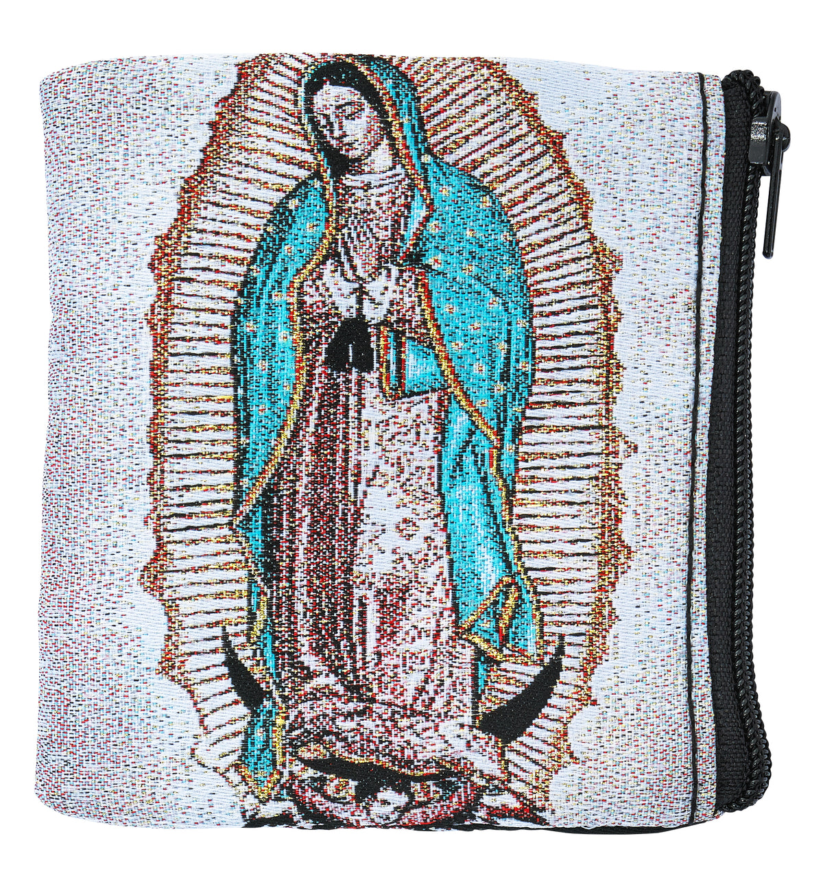 Hand Woven Our Lady of Guadalupe Rosary Case