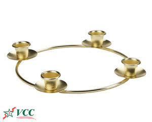 Advent Gold-Tone Candleholder