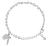 Rosary Bracelet - Sterling Silver Round
