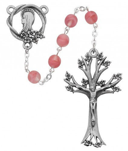 Rose Glass Dogwood Rosary