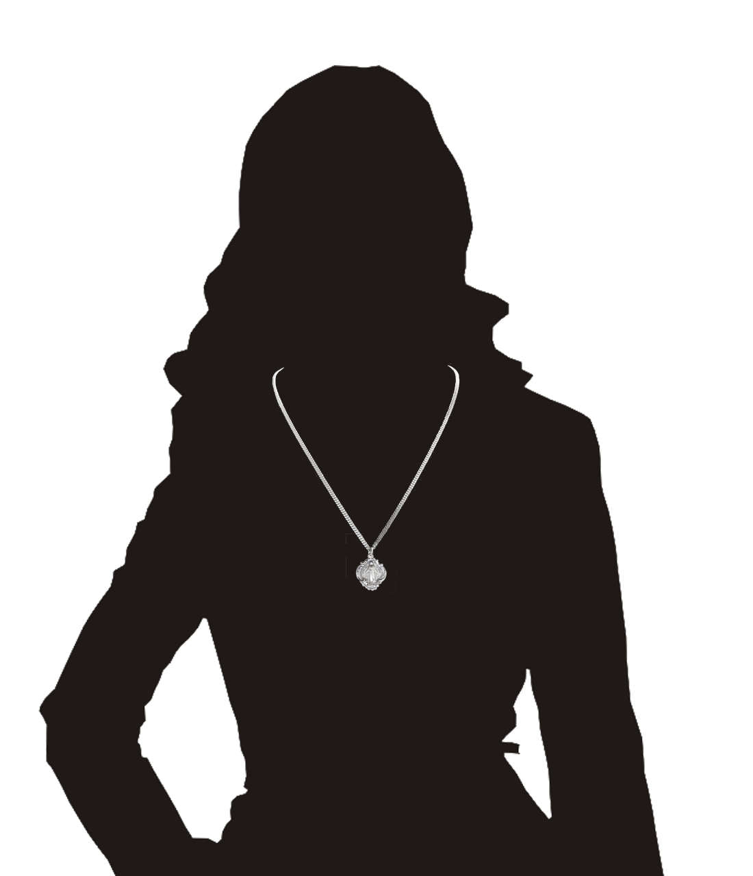 Hail Mary Miraculous Medal Pendant
