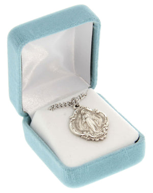 Hail Mary Miraculous Medal Pendant