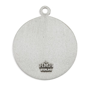 Profile of Jesus Medal Necklace, Sterling Silver