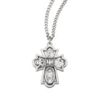 Fleur Tip Four-Way Medal Necklace, Sterling Silver