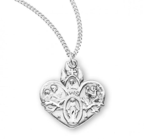 Heart Shaped Four-Way Pendant for Women