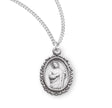 Small Saint Jude Oval Medal Necklace, Sterling Silver