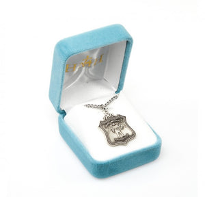 Wide Shield Saint Michael Medal for Men