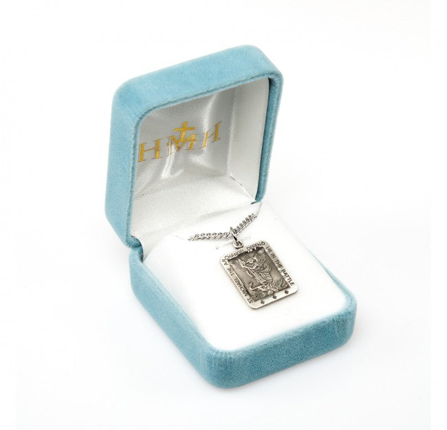 Defend Us In Battle St Michael Rectangular Medal