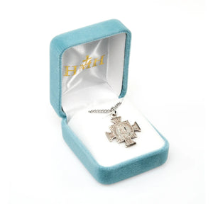 St. Michael Maltese Cross Sterling Silver Pendant
