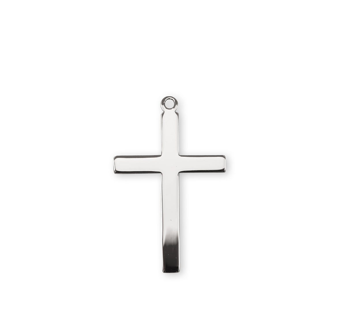 Extra Large Plain Cross Necklace, Sterling Silver