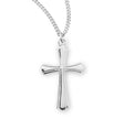 Large Plain Cross Necklace, Sterling Silver