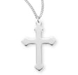 Large High Polish Cross Necklace, Sterling Silver