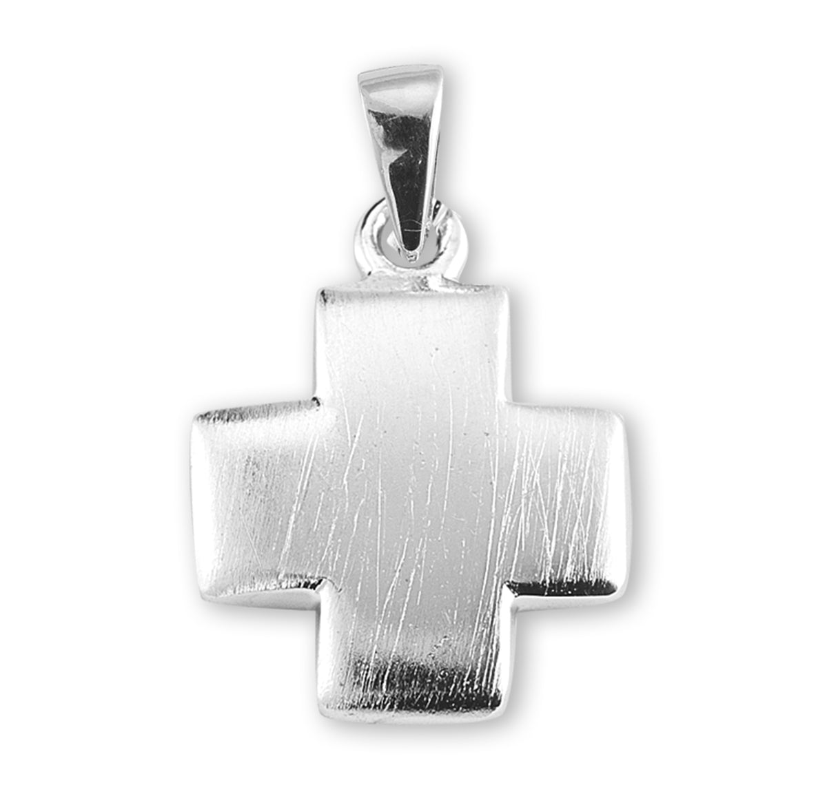 Petite Small Cross Necklace, Sterling Silver