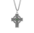 Heavy Large Irish Celtic Cross Necklace, Sterling Silver