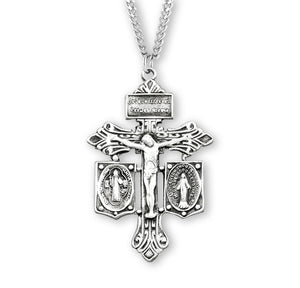 Pardon Crucifix Necklace, Sterling Silver